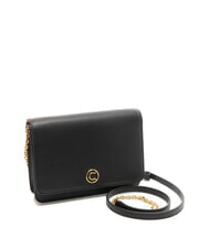 COCCINELLE TULIP Bolso de hombro de piel martillada negro - Bolsos Mujer - 2