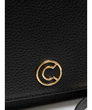 COCCINELLE TULIP Bolso de hombro de piel martillada negro - Bolsos Mujer - 5