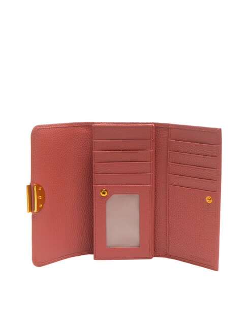 TALEA Cartera continental de piel martillada maceta - Carteras Mujer