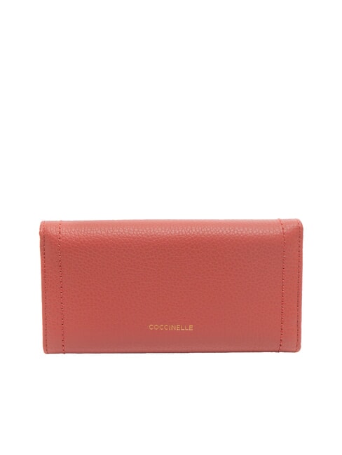 TALEA Cartera continental de piel martillada maceta - Carteras Mujer