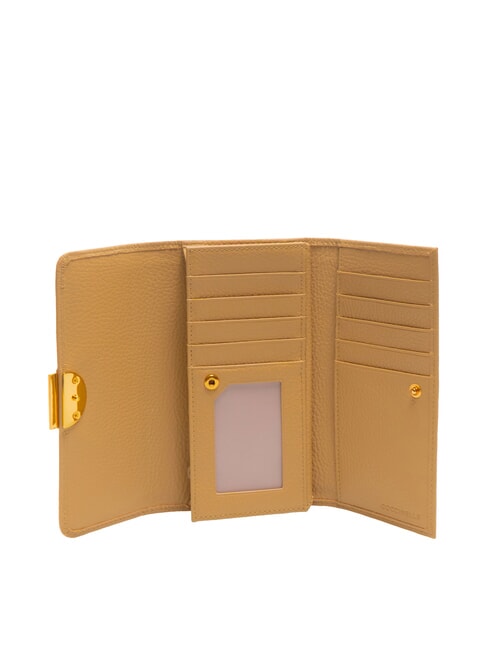 TALEA Cartera continental de piel martillada beige fresco - Carteras Mujer