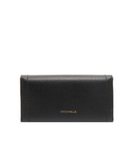 COCCINELLE TALEA Cartera continental de piel martillada negro - Carteras Mujer - 3