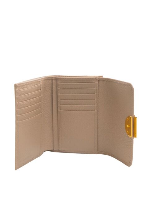 TALEA Cartera mediana de piel martillada rosa polvo - Carteras Mujer