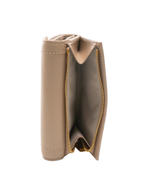 TALEA Cartera mediana de piel martillada rosa polvo - Carteras Mujer