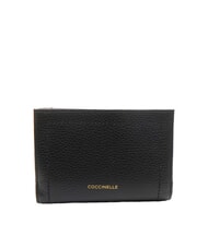 COCCINELLE TALEA Cartera mediana de piel martillada negro - Carteras Mujer - 3
