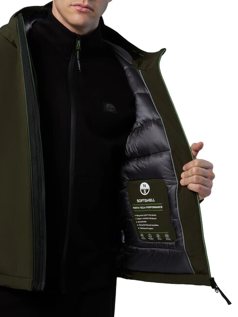 HOBART Chaqueta con capucha verde bosque - Chaquetas de hombre