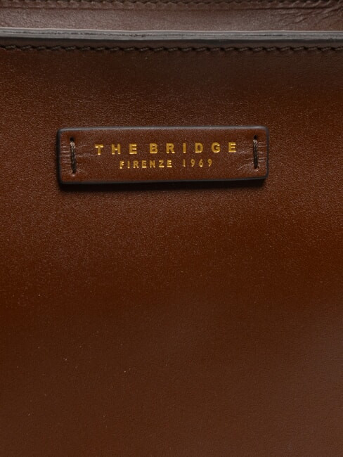 LUCIA Bolso de hombro de piel para compras BROWN - Bolsos Mujer