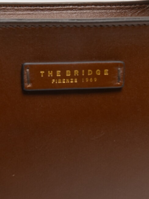 LUCIA Bolso de hombro de piel para compras BROWN - Bolsos Mujer