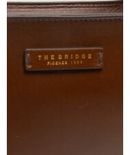 THE BRIDGE LUCIA Bolso de hombro de piel para compras BROWN - Bolsos Mujer - 3