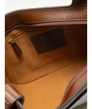 THE BRIDGE LUCIA Bolso de hombro de piel para compras BROWN - Bolsos Mujer - 5