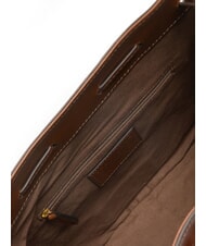 THE BRIDGE CARLOTTA Bolso de cuero tipo cubo BROWN - Bolsos Mujer - 5