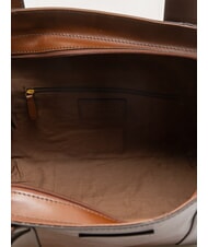 THE BRIDGE CARLOTTA Bolsa de compras de cuero BROWN - Bolsos Mujer - 5