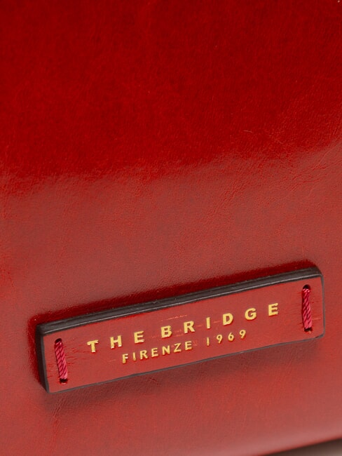 FIONA Bolso de mano de piel con bandolera abad flamenco. oro - Bolsos Mujer