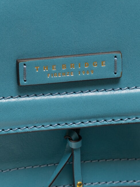 ELBA Bolso de piel con solapa para el hombro azul océano ykk 370 - Bolsos Mujer