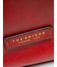 THE BRIDGE CARLOTTA Bolso bandolera tipo cubo cereza / oro - Bolsos Mujer - 3