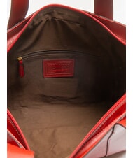 THE BRIDGE CARLOTTA Bolso shopping de piel al hombro cereza / oro - Bolsos Mujer - 5