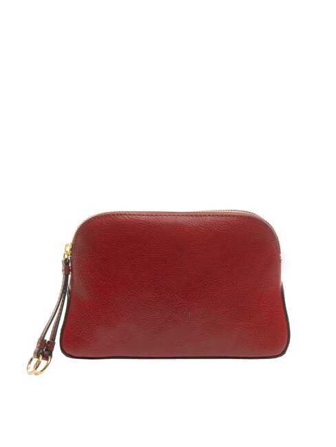 CARLOTTA Estuche de belleza de cuero grosella / oro - Neceser