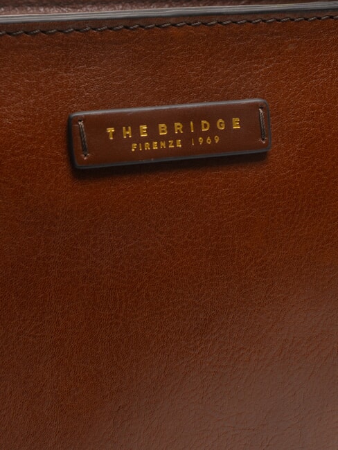 LUCIA Bolso de hombro de piel para compras BROWN - Bolsos Mujer