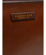 THE BRIDGE LUCIA Bolso de hombro de piel para compras BROWN - Bolsos Mujer - 3