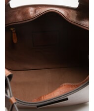 THE BRIDGE LUCIA Bolso de hombro de cuero tipo hobo BROWN - Bolsos Mujer - 5