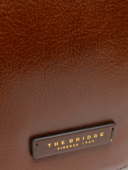 LUCIA Bolso bandolera pequeño de piel BROWN - Bolsos Mujer