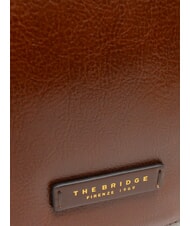 THE BRIDGE LUCIA Bolso bandolera pequeño de piel BROWN - Bolsos Mujer - 3