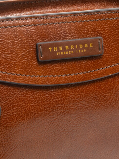 ANGELA Bolso de hombro de piel para compras BROWN - Bolsos Mujer