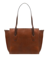 THE BRIDGE ANGELA Bolso de hombro de piel para compras BROWN - Bolsos Mujer - 4