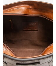 THE BRIDGE ANGELA Bolso de hombro de piel para compras BROWN - Bolsos Mujer - 5