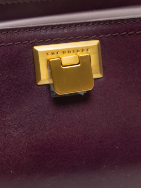 FEDERICA Bolso de hombro de piel uva abad. oro - Bolsos Mujer