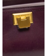 THE BRIDGE FEDERICA Bolso de hombro de piel uva abad. oro - Bolsos Mujer - 3