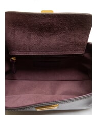 THE BRIDGE FEDERICA Bolso de hombro de piel uva abad. oro - Bolsos Mujer - 5