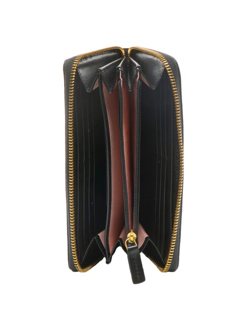 AMELIA Cartera grande con cremallera Oro negro - Carteras Mujer