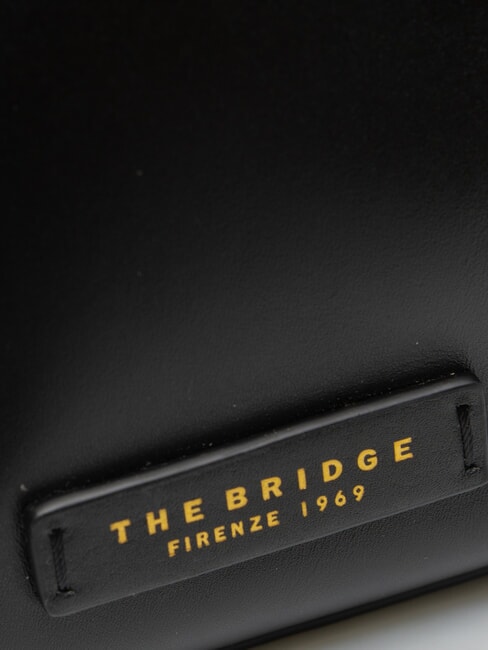 CAMILLA Bolso de cuero tipo cubo Oro negro - Bolsos Mujer