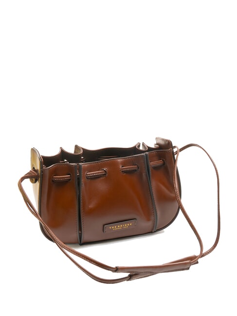 CAMILLA Bolso de cuero tipo cubo BROWN - Bolsos Mujer