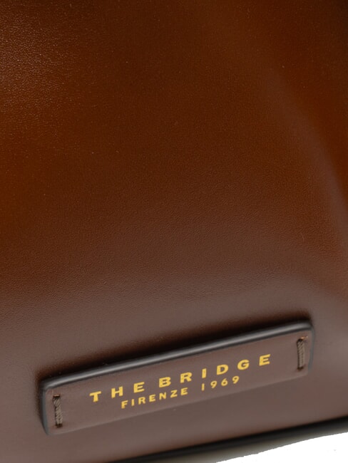 CAMILLA Bolso de cuero tipo cubo BROWN - Bolsos Mujer