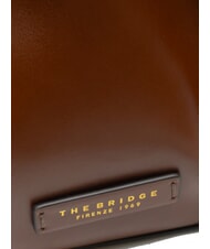 THE BRIDGE CAMILLA Bolso de cuero tipo cubo BROWN - Bolsos Mujer - 3
