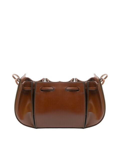 CAMILLA Bolso de cuero tipo cubo BROWN - Bolsos Mujer