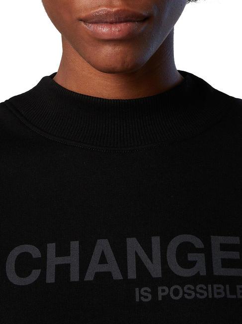 CHANGE IS POSSIBLE Sudadera de algod&oacute;n negro - Sudaderas de mujer