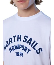 NORTH SAILS NEWPORT Camiseta de algod&oacute;n con logotipo de arco blanco - camiseta - 3