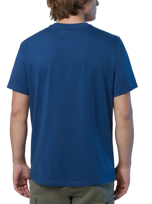 LINE PRINT Camiseta de algodón con estampado maxi Denim oscuro - camiseta