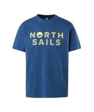 NORTH SAILS LINE PRINT Camiseta de algodón con estampado maxi Denim oscuro - camiseta - 4