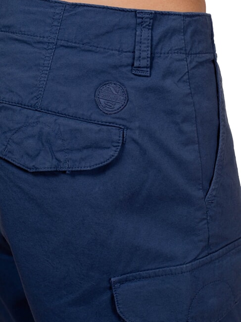 AMERICA pantalones cortos cargo de algod&oacute;n Denim oscuro - Pantalones