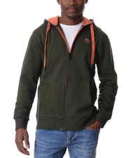 NORTH SAILS LOGO Sudadera con capucha y cremallera completa verde bosque - Sudaderas - 2