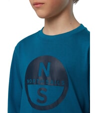NORTH SAILS GRAPHIC KIDS Camisa de algodón de manga larga agua verde - Camiseta niño - 3