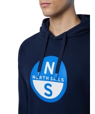 NORTH SAILS GRAPHIC Sudadera con capucha de algodón Azul marino - Sudaderas - 3