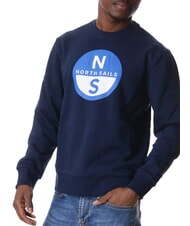 NORTH SAILS GRAPHIC Sudadera de algodón con cuello redondo Azul marino - Sudaderas - 2