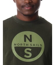 NORTH SAILS GRAPHIC Sudadera de algodón con cuello redondo verde bosque - Sudaderas - 3