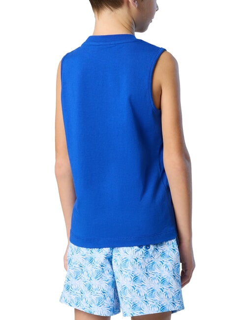 PRINTED KIDS Suéter de algodón con sisa surf azul - Camiseta niño