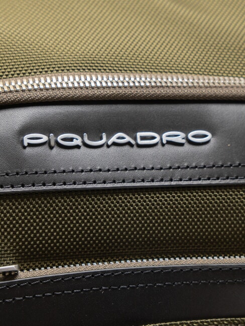 LINK Mochila en piel y tela, soporte para pc de 15,6" VERDE - Mochilas para portátil